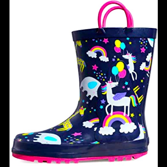 Other - Unicorn rain boots, slosher boots Toddler 9